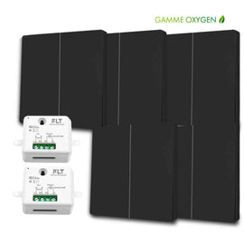 Kit interrupteur sans fil et sans pile - Bouton Double Allumage - OXYGEN 52 Black series