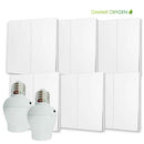 Kit interrupteur sans fil et sans pile - Bouton Double Allumage et Adaptateur douille à vis radio - OXYGEN 62 – E27