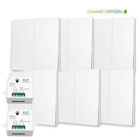 Kit interrupteur sans fil et sans pile - Bouton Double Allumage - OXYGEN 62