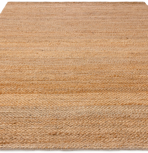 Tapis de salon en jute tissé plat CLARITY