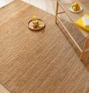 Tapis de salon en jute tissé plat CLARITY