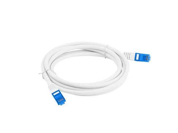 Patchcord kat.6a S/FTP CCA 3.0m Biały