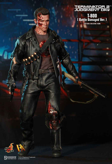 Figurine Hot Toys DX13 - Terminator 2 : Judgment Day - T800 Battle Damaged Version Deluxe Version