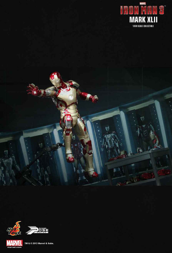 Figurine Hot Toys PPS001 - Marvel Comics - Iron Man 3 - Power Pose Iron Man Mark 42