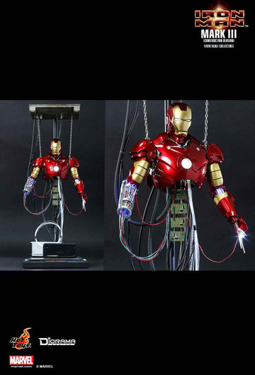 Figurine Hot Toys DS003 - Marvel Comics - Iron Man - Iron Man Mark 3 Construction Version