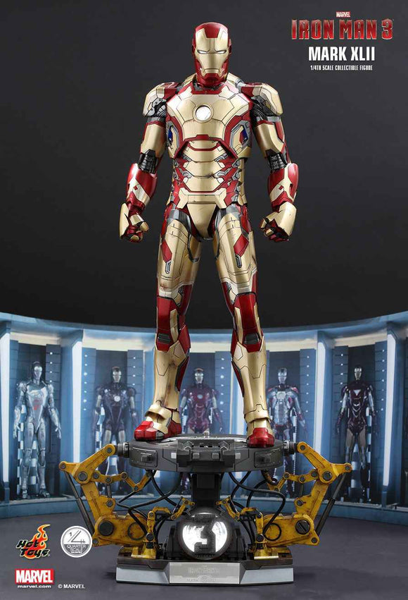 Figurine Hot Toys QS008 - Marvel Comics - Iron Man 3 - Iron Man Mark 42 Deluxe Version