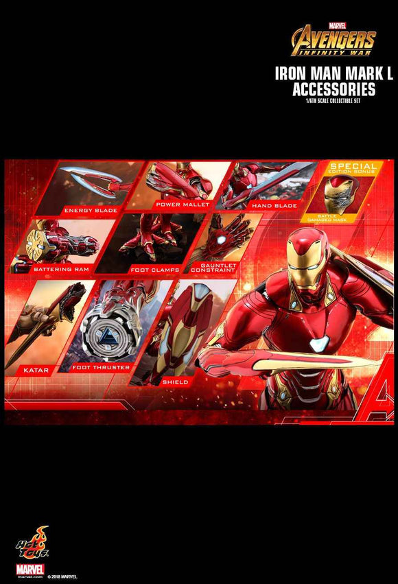 Figurine Hot Toys ACS004 - Marvel Comics - Avengers : Infinity War - Iron Man Mark 50 Accessories Set Deluxe Version