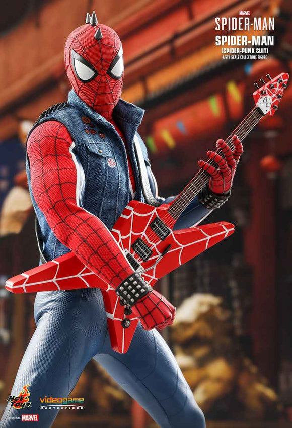 Figurine Hot Toys VGM32 - Marvel Comics - Marvel's Spider-Man - Spider-Man Spider-Punk Suit Version