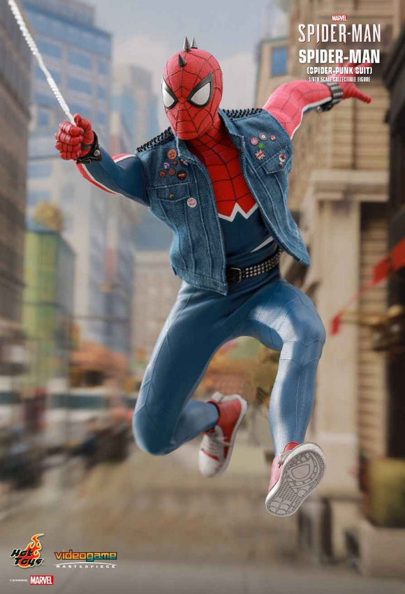 Figurine Hot Toys VGM32 - Marvel Comics - Marvel's Spider-Man - Spider-Man Spider-Punk Suit Version