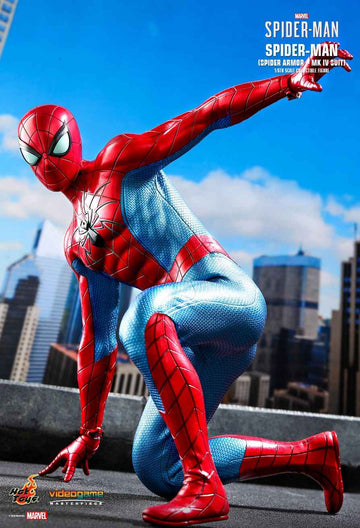 Figurine Hot Toys VGM43 - Marvel Comics - Marvel's Spider-Man - Spider-Man Spider Armor MK IV Suit Version