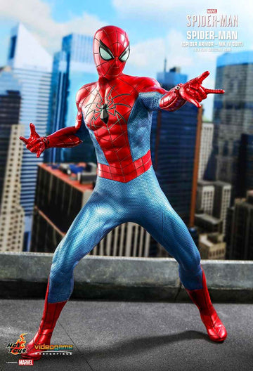 Figurine Hot Toys VGM43 - Marvel Comics - Marvel's Spider-Man - Spider-Man Spider Armor MK IV Suit Version