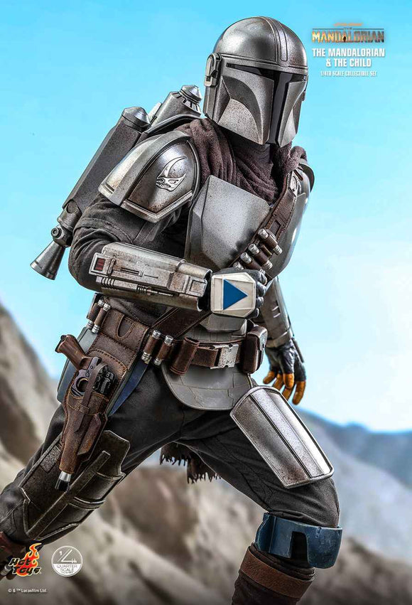 Figurine Hot Toys QS016 - Star Wars : The Mandalorian - The Mandalorian & The Child Standard Version