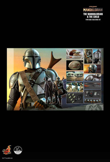 Figurine Hot Toys QS016 - Star Wars : The Mandalorian - The Mandalorian & The Child Standard Version