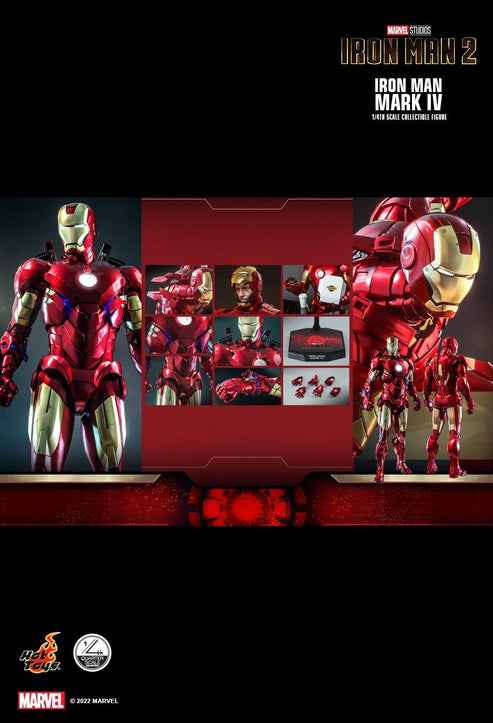 Figurine Hot Toys QS020 - Marvel Comics - Iron Man 2 - Iron Man Mark IV