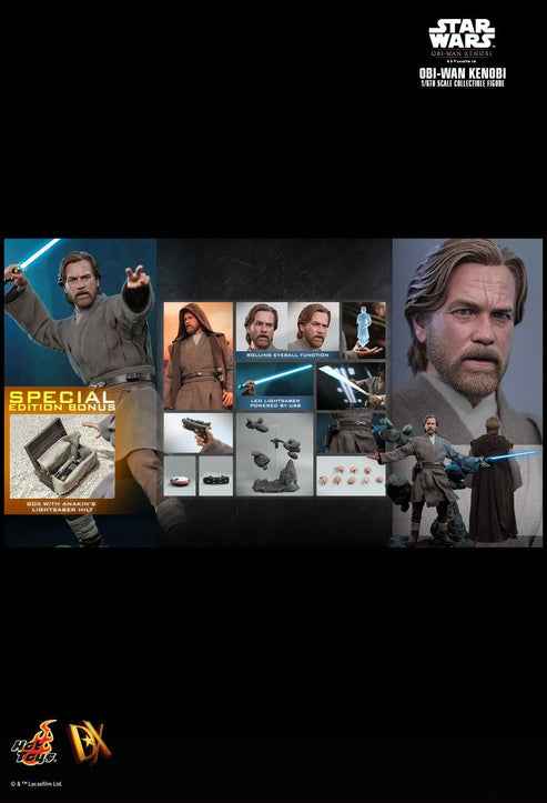 Figurine Hot Toys DX26D - Star Wars : Obi Wan Kenobi - Obi Wan Kenobi Deluxe Version