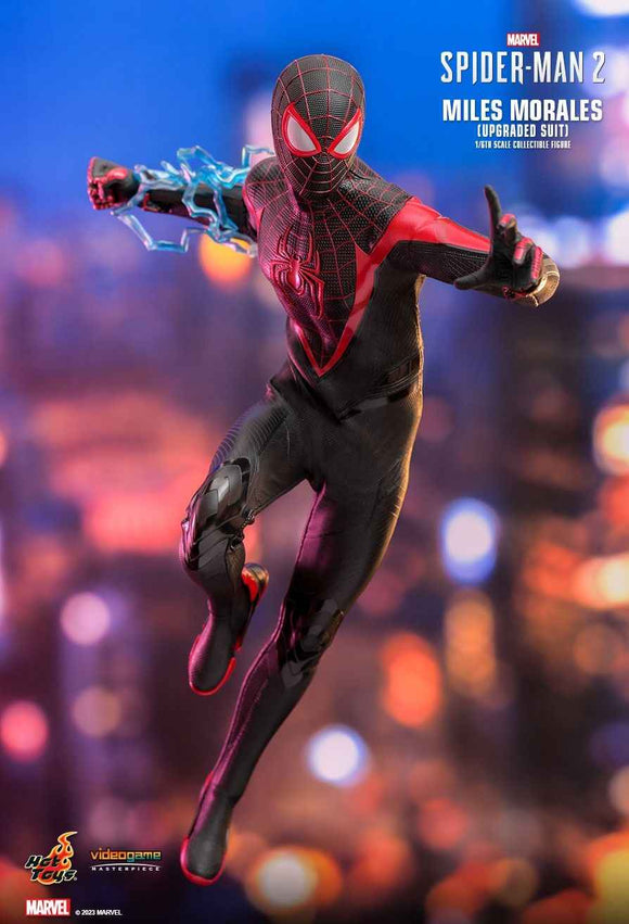 Figurine Hot Toys VGM55 - Marvel's Spider Man 2 - Miles Morales Upgraded Suit