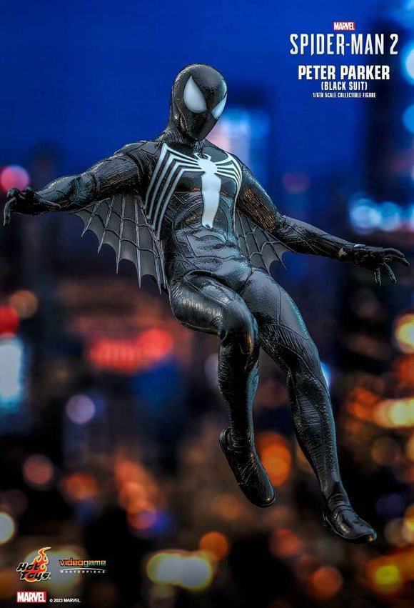 Figurine Hot Toys VGM56B - Marvel's Spider Man 2 - Peter Parker Black Suit Deluxe Version