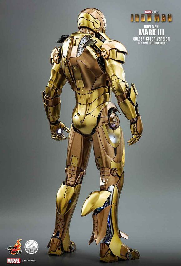 Figurine Hot Toys QS024 - Iron Man - Iron Man Mark III Golden Color Version
