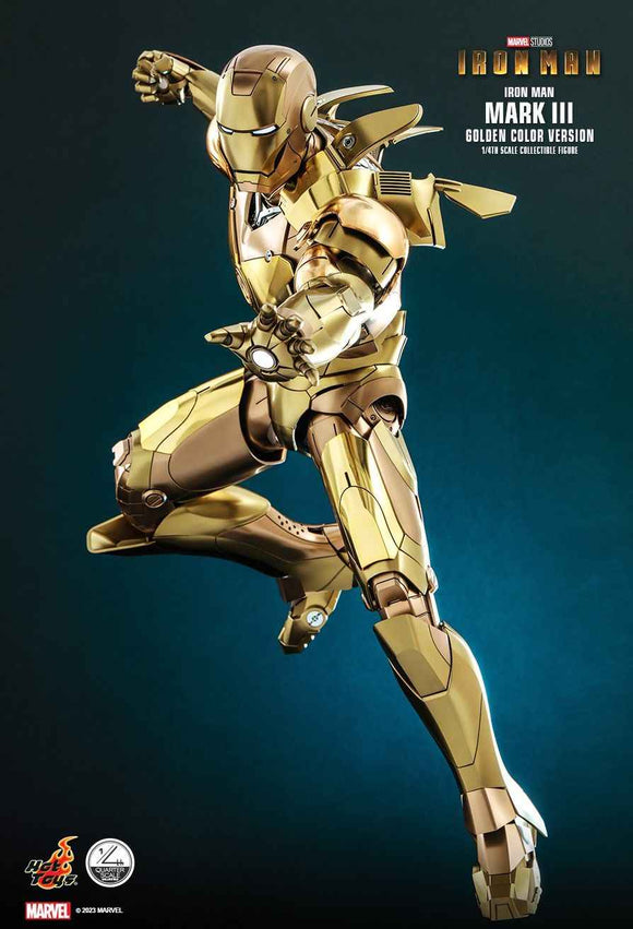 Figurine Hot Toys QS024 - Iron Man - Iron Man Mark III Golden Color Version