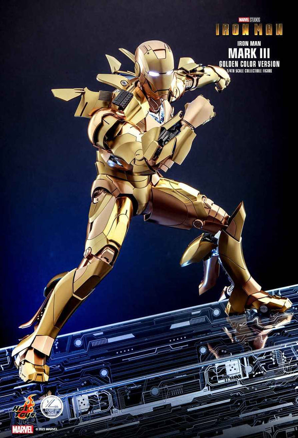 Figurine Hot Toys QS024 - Iron Man - Iron Man Mark III Golden Color Version