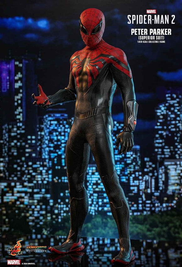 Figurine Hot Toys VGM61 - Marvel's Spider Man 2 - Peter Parker Superior Suit