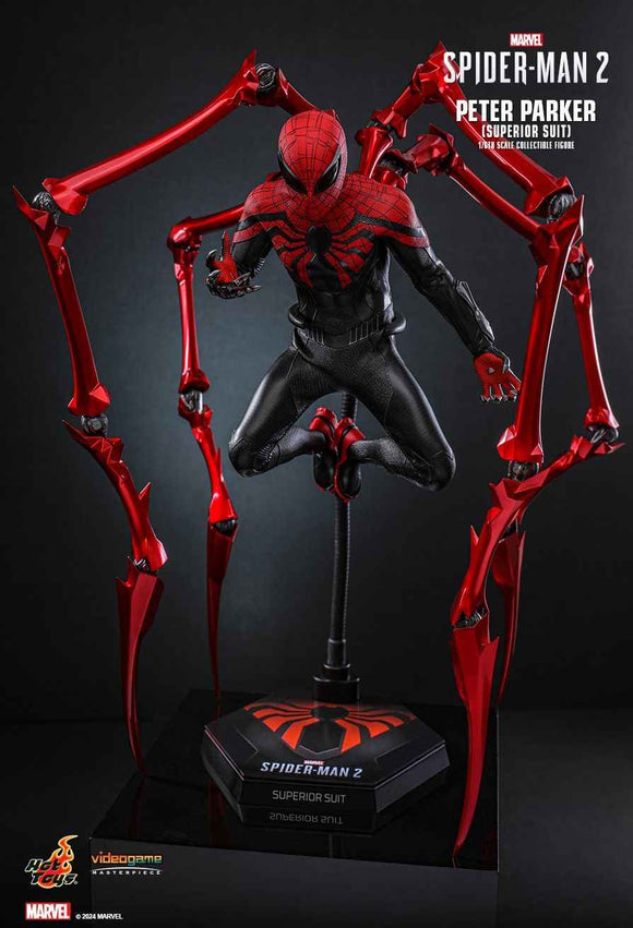 Figurine Hot Toys VGM61 - Marvel's Spider Man 2 - Peter Parker Superior Suit