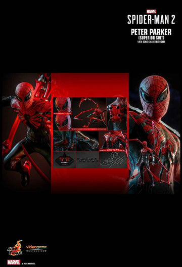 Figurine Hot Toys VGM61 - Marvel's Spider Man 2 - Peter Parker Superior Suit