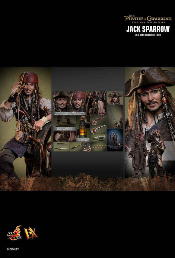 Figurine Hot Toys DX37 - Pirates Of The Caribbean : Dead Men Tell No Tales - Jack Sparrow Standard Version
