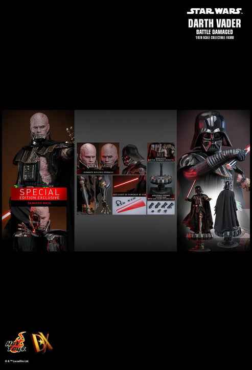 Figurine Hot Toys DX44B - Star Wars - Darth Vader Battle Damaged