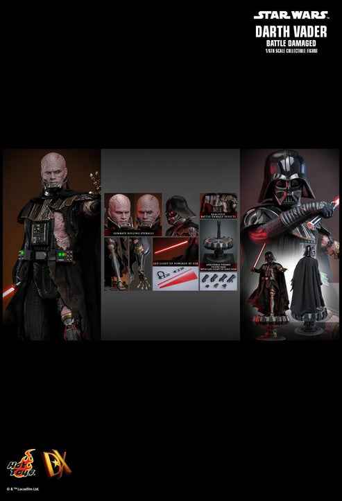 Figurine Hot Toys DX44 - Star Wars - Darth Vader Battle Damaged