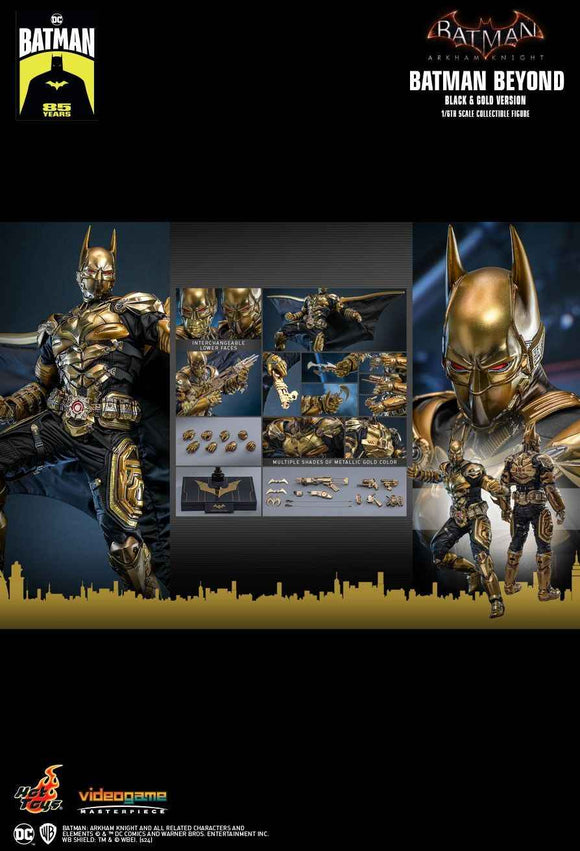 Figurine Hot Toys VGM64 - Batman: Arkham Knight - Batman Beyond Black & Gold Version