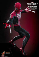 Figurine Hot Toys VGM66 - Marvel's Spider Man 2 - Peter Parker Advanced Suit2.0 Red & Black Suit