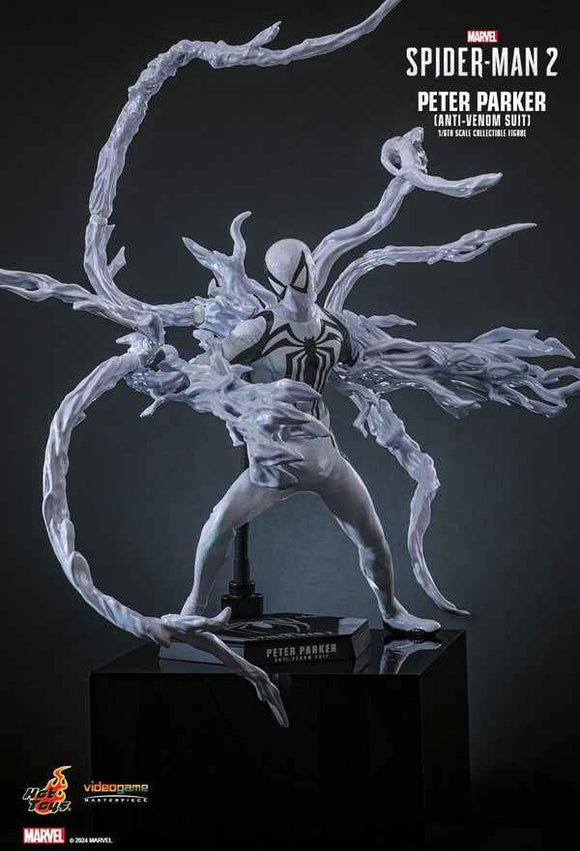 Figurine Hot Toys VGM69 - Marvel's Spider Man 2 - Peter Parker Anti Venom Suit