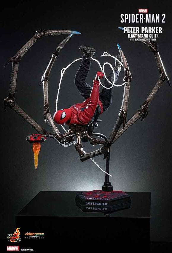 Figurine Hot Toys VGM71 - Marvel's Spider Man 2 - Peter Parker Last Stand Suit
