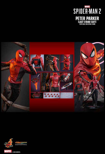 Figurine Hot Toys VGM71 - Marvel's Spider Man 2 - Peter Parker Last Stand Suit