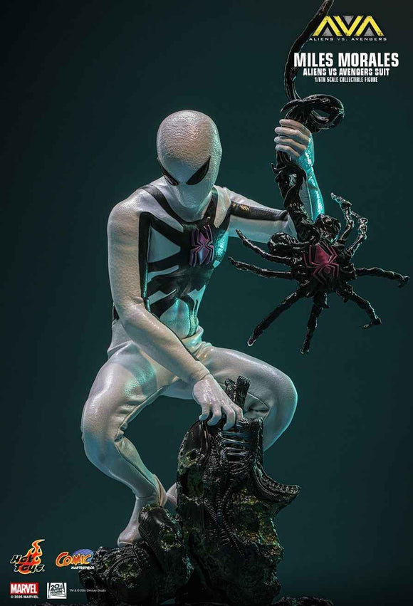 Figurine Hot Toys CMS027 - Marvel Comics - Alien Vs. Avengers - Miles Morales Alien Vs. Avengers Suit