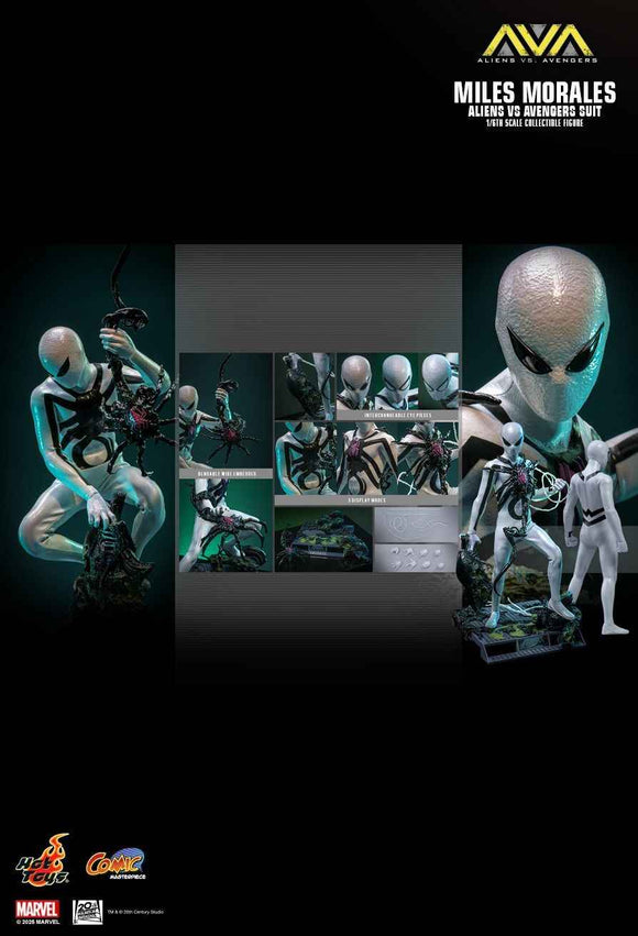 Figurine Hot Toys CMS027 - Marvel Comics - Alien Vs. Avengers - Miles Morales Alien Vs. Avengers Suit