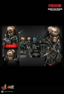 Figurine Hot Toys CMS029B - Predator - Broken Tusk Predator