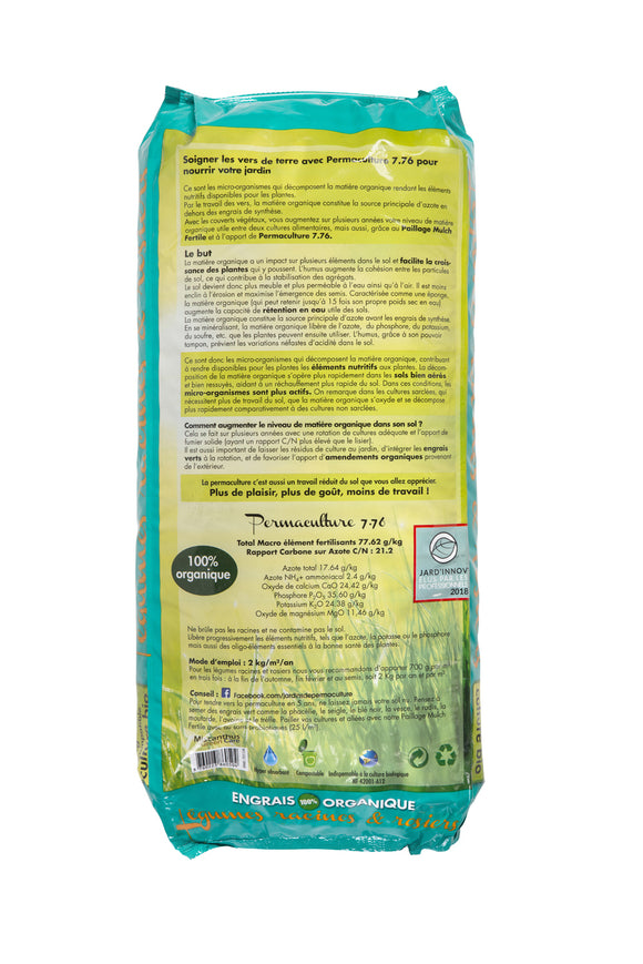 Permaculture rosiers et legumes racines  - 40 litres - 2 sacs