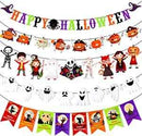 Ecost Qpout 5pcs Halloween Collection Banner Hanging Decorations Paper Hanging for Children Indoor O