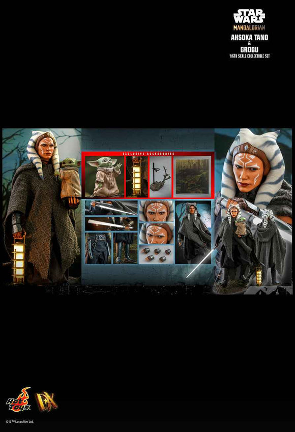 Figurine Hot Toys DX21 - Star Wars : The Mandalorian - Ahsoka Tano & Grogu