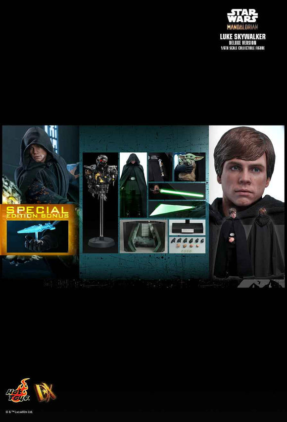 Figurine Hot Toys DX23D - Star Wars : The Mandalorian - Luke Skywalker Deluxe Version