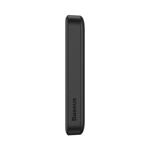 Baseus Power Bank Magnetic Mini Wireless Fast charging (With Xiaobai Type-C to Type-C 60W(20V/3A) 0.5m) MagSafe 15W / PD 20W, 10000 mAh, Black (PPCX070001)