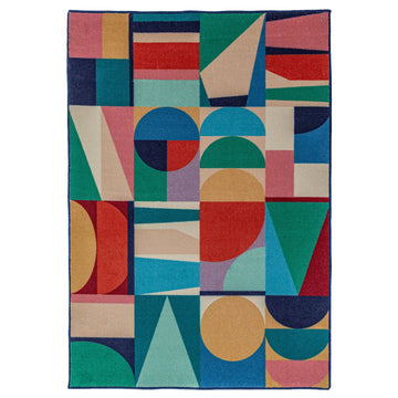 Tapis de salon et couloir tissé plat en laine HODGE