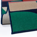 Tapis de salon et couloir tissé plat en laine HODGE-7