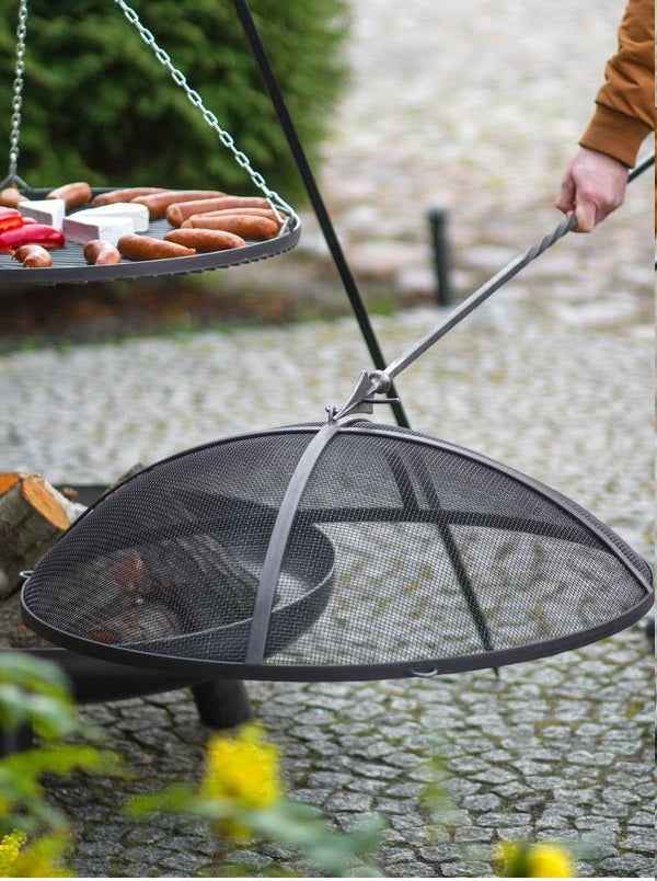 Pare-feu pour brasero en acier noir ø: 60 cm - Clicktofournisseur.com