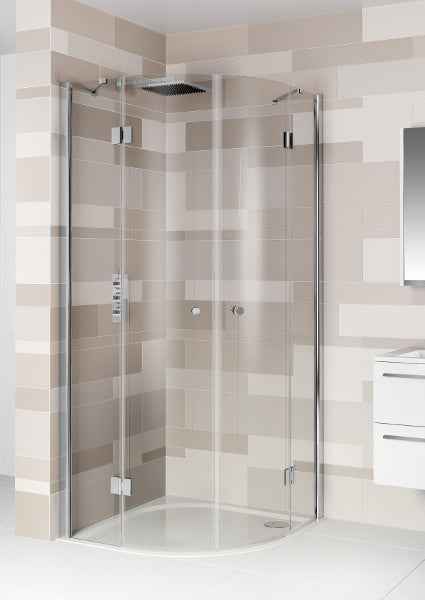 Parois de douche ¼ de rond riho polar p309 100x100x200 cm en verre clair - Clicktofournisseur.com