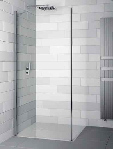 Parois de douche droite RIHO NAUTIC-FJORD COMBI N201 80x80x200 cm en verre clair