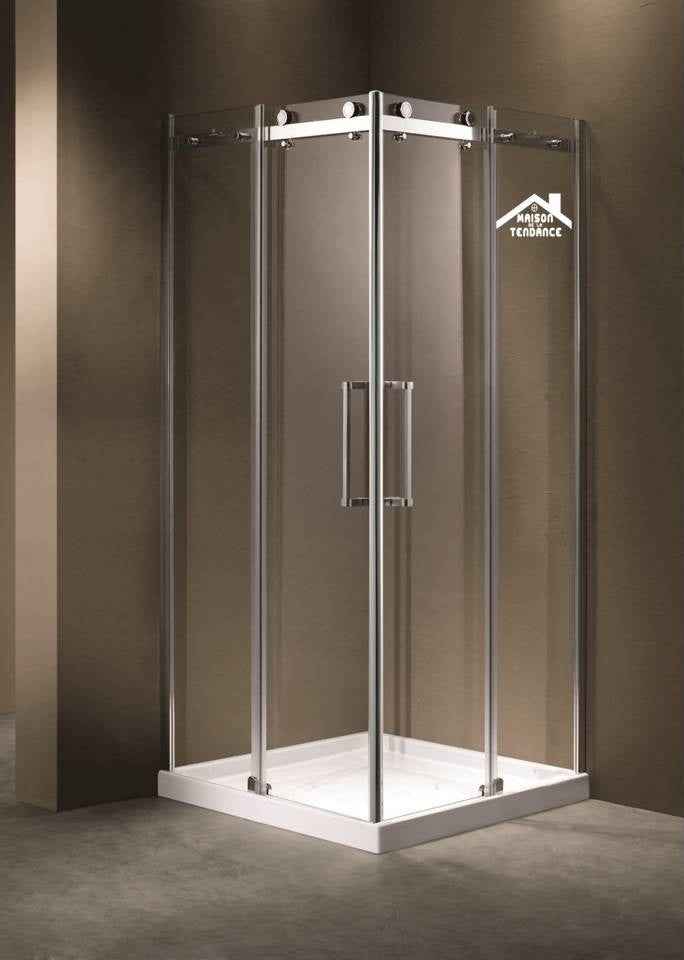 Parois de douche fermées ELIXIR 100 90x90x195 cm avec vitrification NANOSKIN clicktofournisseur.com