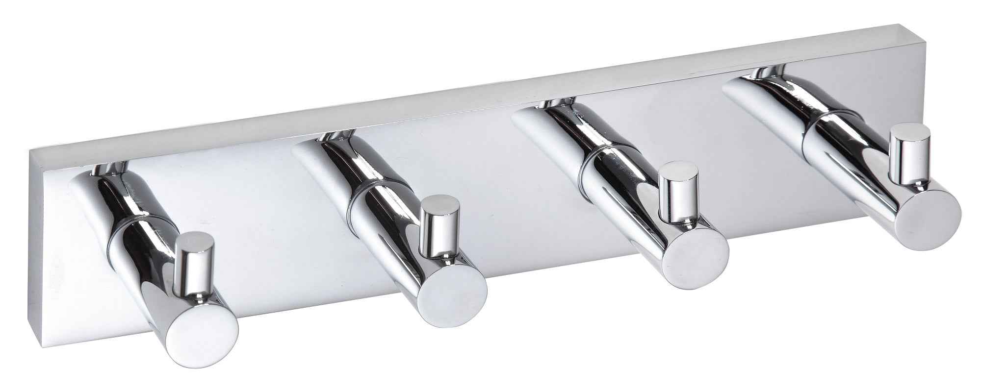 Patère quadruple en chrome beta 25cmx 55cm 5cm - Clicktofournisseur.com
